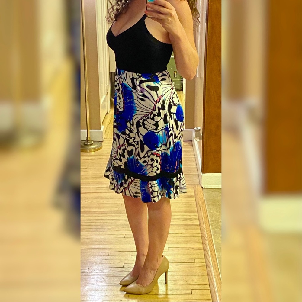 Gorgeous Silk Bebe Dress-Butterfly print